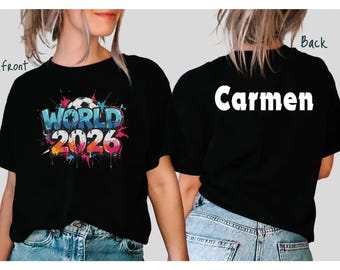 Personalized World Cup 2026 Shirt • Custom Family matching shirt, Canada Mexico USA Tee • Football fan gift, unisex Jersey