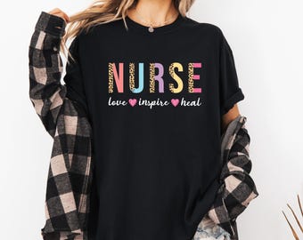 Comfort Colors® Nurse Shirt - Comfort Colors® Registered Nurse Gift - EMT and NICU Nurse Apparel