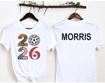 Custom World Cup 2026 Shirt • Family matching shirt, Canada Mexico USA Tee • Football fan gift, unisex T-Shirt