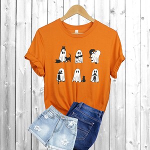 a t - shirt that has a ghost on it