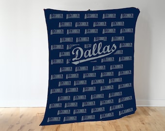 Dallas Cowboys Personalized Name Blanket