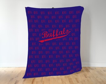 Buffalo Bills Personalized Name Blanket