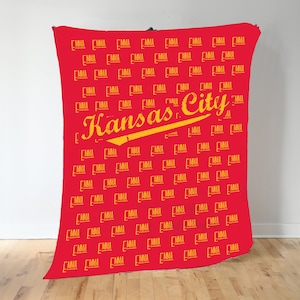 Kansas City Chiefs Personalized Name Blanket