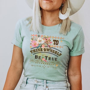 Southwest Symbol Boho Floral Empowerment Quote Tee Shirt