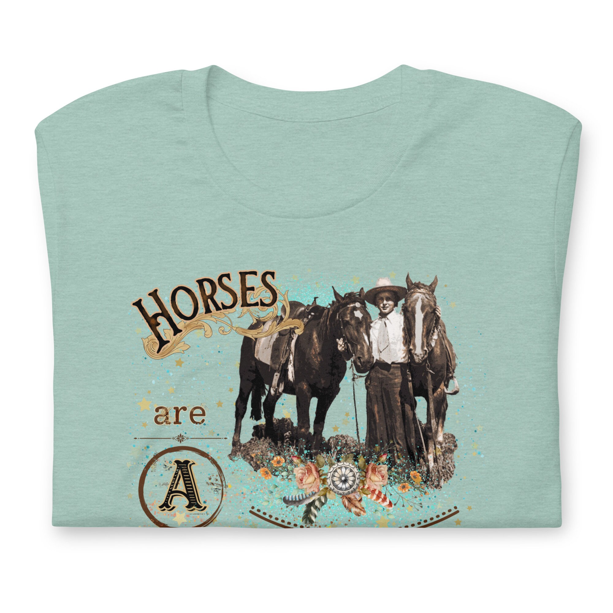 Western Cowgirl Queen Of Hearts Tee - White main image 0