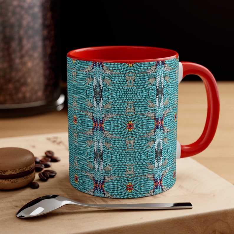 Native American Tribal Beadwork Southwestern Western Coffee Tea Mug - Etsy