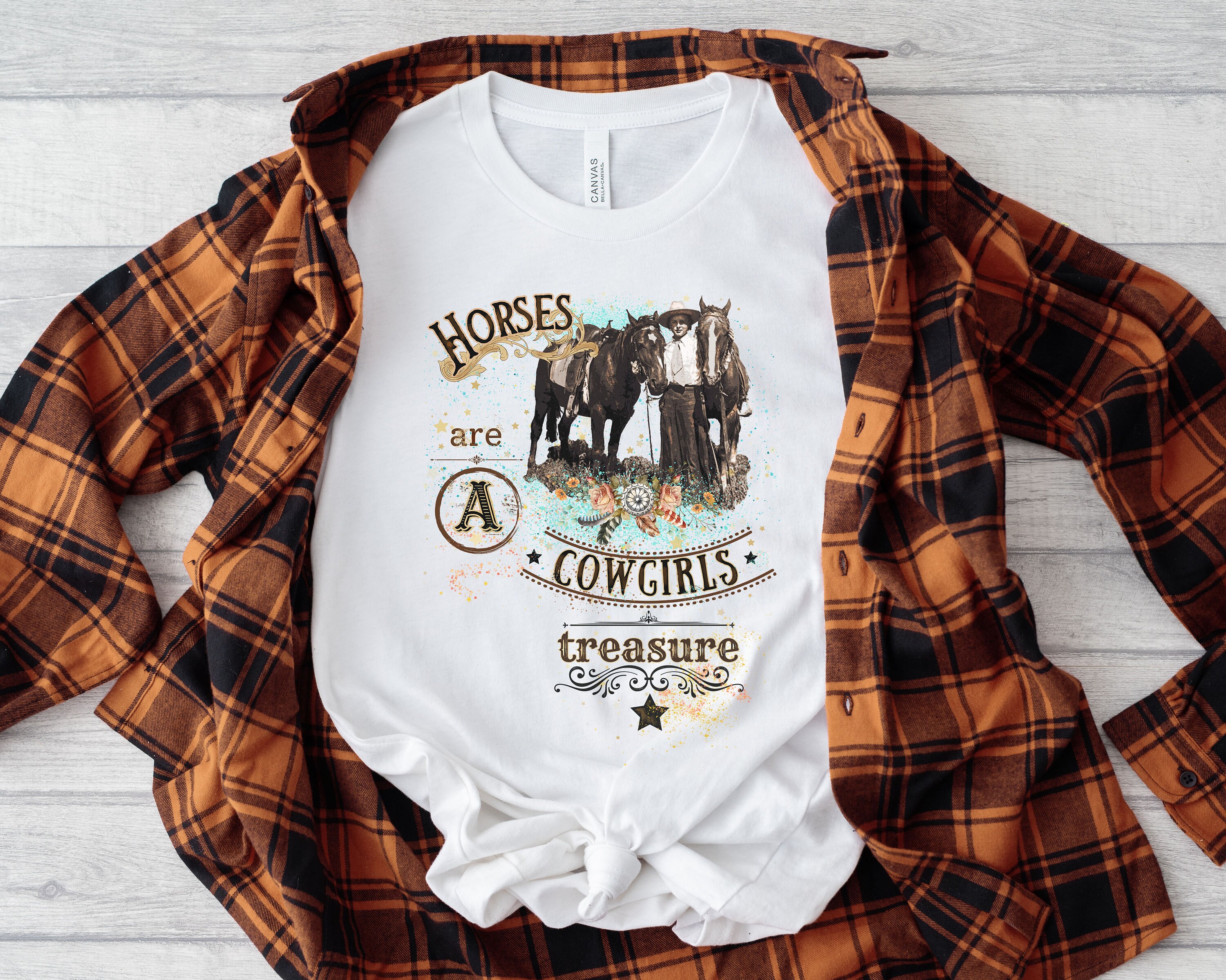 Western Cowgirl Queen Of Hearts Tee - White main image 1