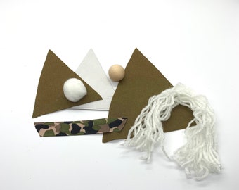 Camo Gnome Kit - DIY Gnome Decor - Gnome Craft Kit