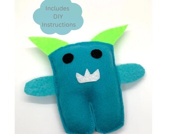 The Critter - Monster Plush Toy, DIY Craft Kit for Kids or Adult