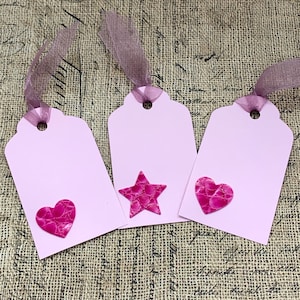 Valentine Gift Tag Set - Galentine GiftTag Set - Handmade Gift Tag Set