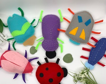 Felt Bug Sewing Kit, DIY Sewing Kit, Bug Toy DIY,