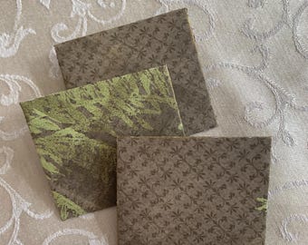 Mini Envelopes, Sage Green Envelopes for Junk Journal With or Without Cards