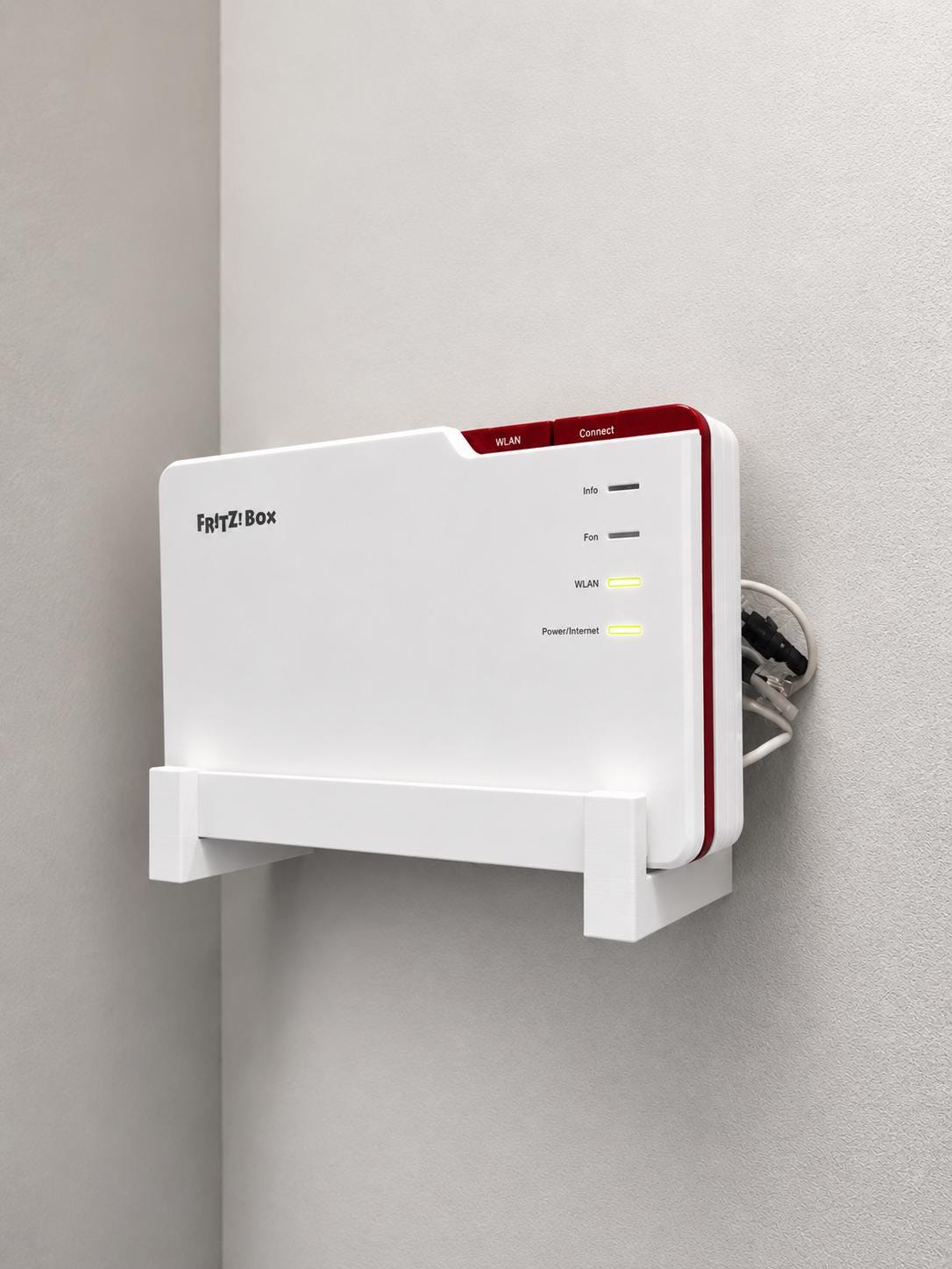 FRITZ!Box 5690 Pro Wandhalterung - Router Halterung Wandmontage - platzsparendes Halterungsset für AVM Fritzbox 5690 Pro