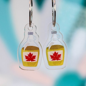 Maple Syrup Earrings, Canadian Pride jewelry