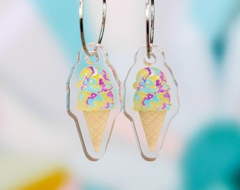 Pendientes de cono de helado Moonmist