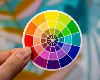 Color Wheel Artist Sticker 3x3 inch