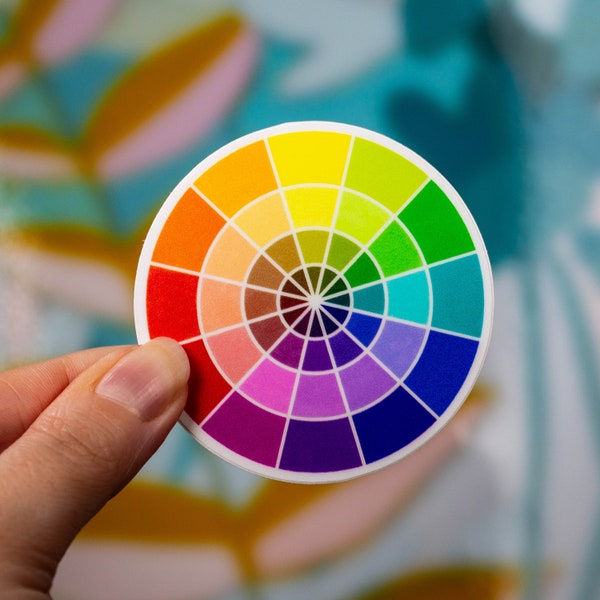 Color Wheel Artist Sticker 2.5x2.5 inch