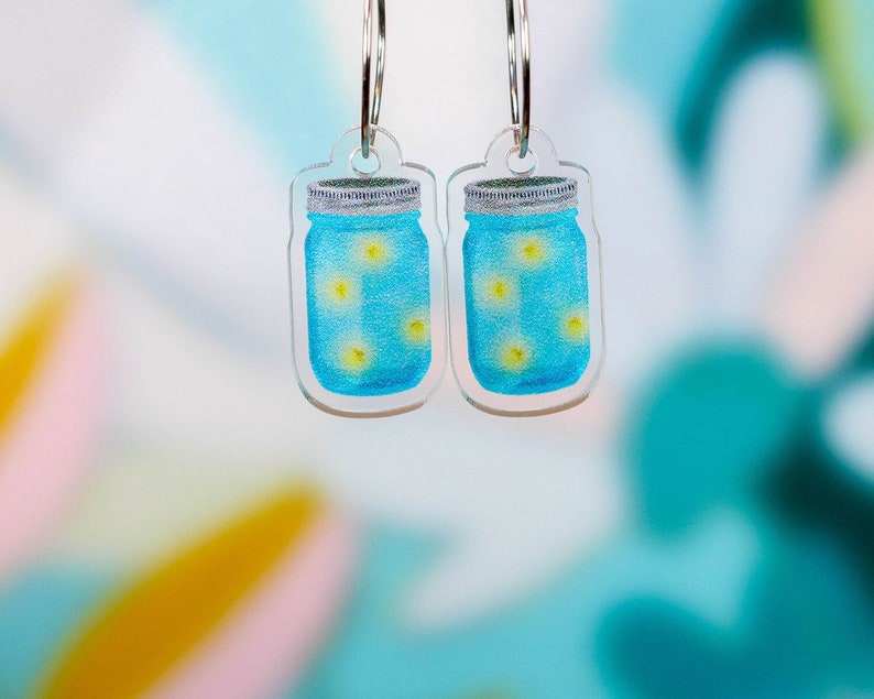 Jar of Fireflies Earrings image 1