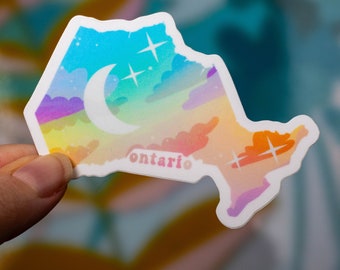 Ontario Pastel Sky Vinyl Sticker