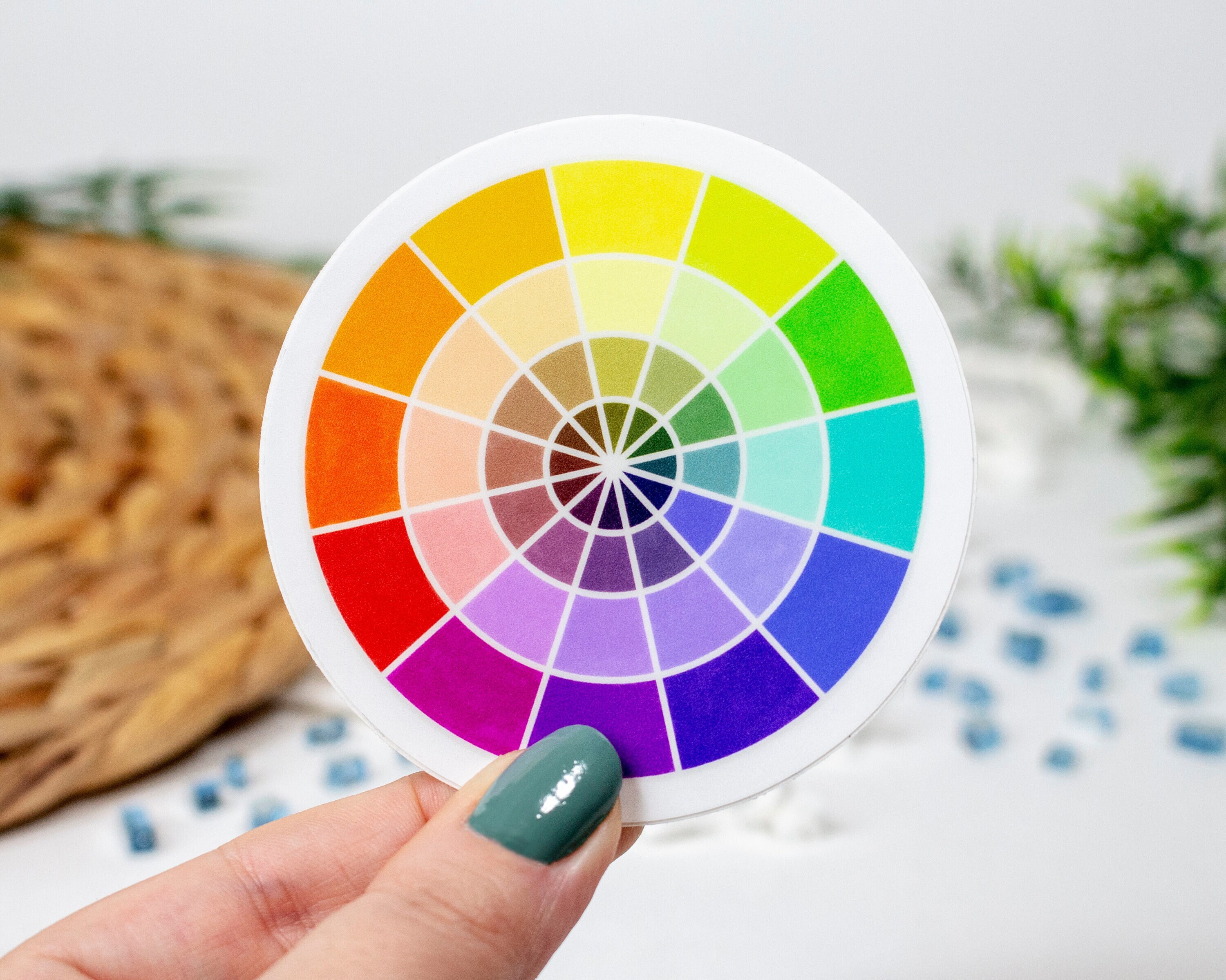Color Wheel Artist Sticker 3x3 Inch - Etsy Australia