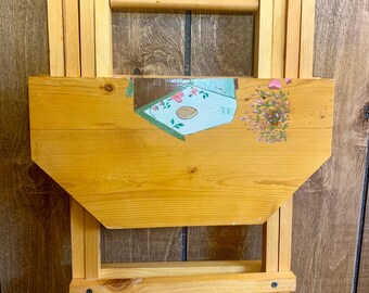 Vintage Blumenständer aus Holz