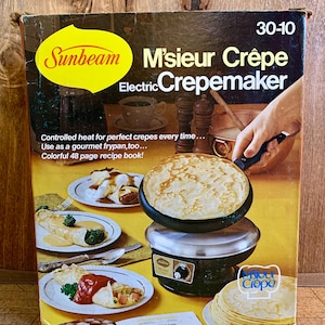 1970’s Sunbeam M&#39;sieur Crêpe Electric Crepemaker