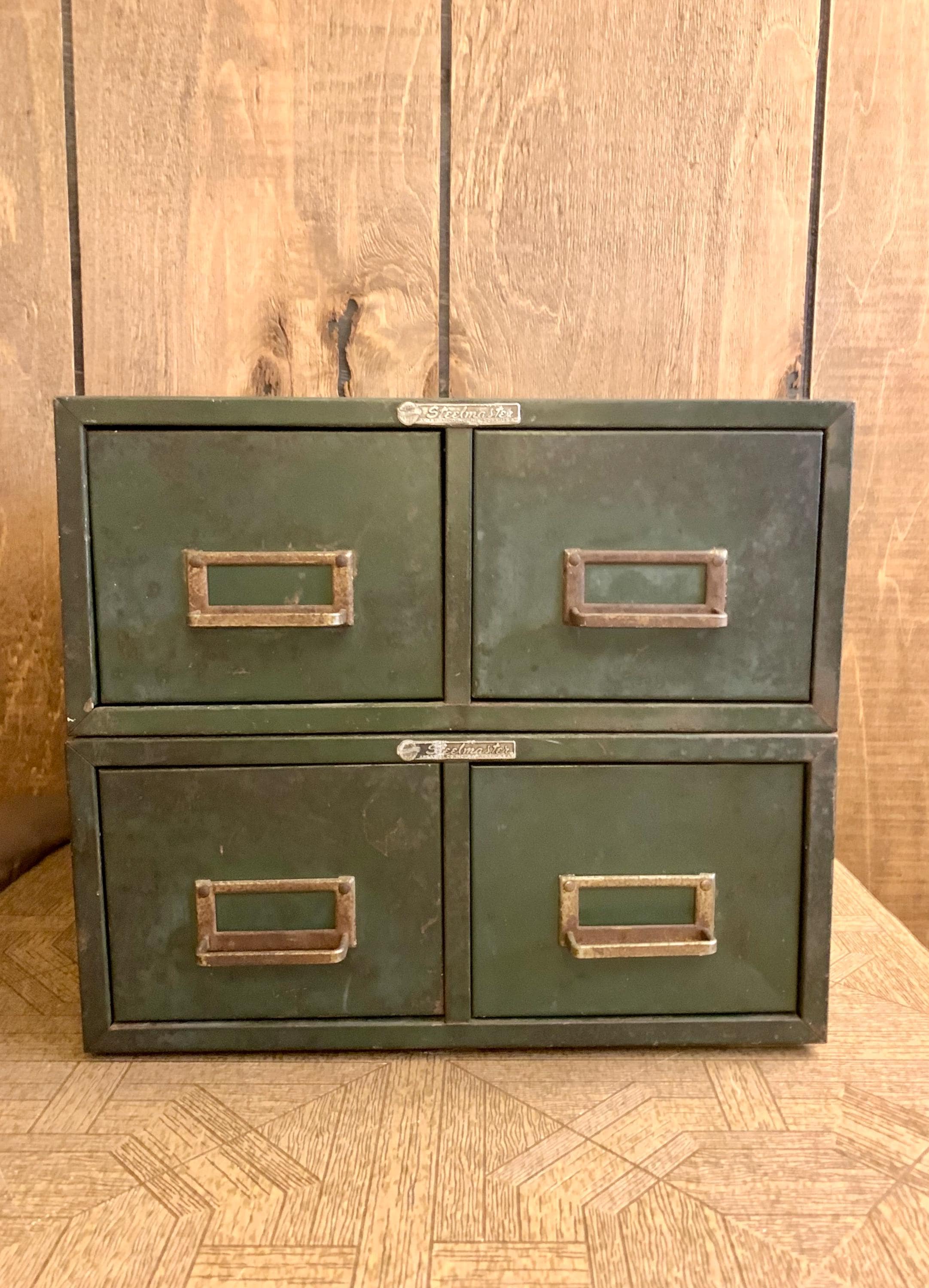Vintage card catalog cabinet - Etsy 日本