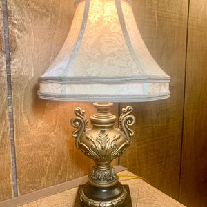 Small Ornate Lamp & Shade