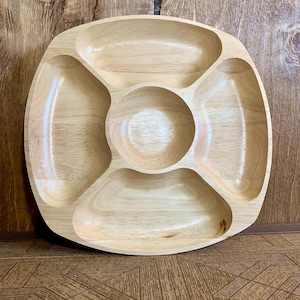 Chip & Dip-Tablett aus Holz