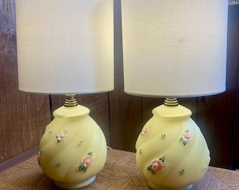 Pair of 1940’s Boudoir Lamps