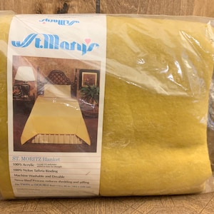 Vintage St Marys Vintage Wool Blanket - Etsy