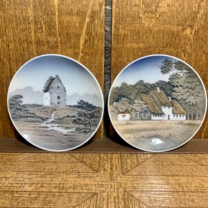 Pair of Small Royal Copenhagen Art Plates