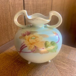 Antique Handpainted Nippon Vase - 7 inch