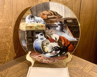 „Psoty z pudełkiem na kapelusze” W.S. George'a – kolekcja kotów wiktoriańskich – 8,5 cala