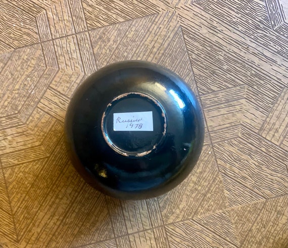 木製置物 ソビエト 1972年製 ヴィンテージ 木製ソビエト ティンケット ボックス - ヴィンテージ - Etsy 日本