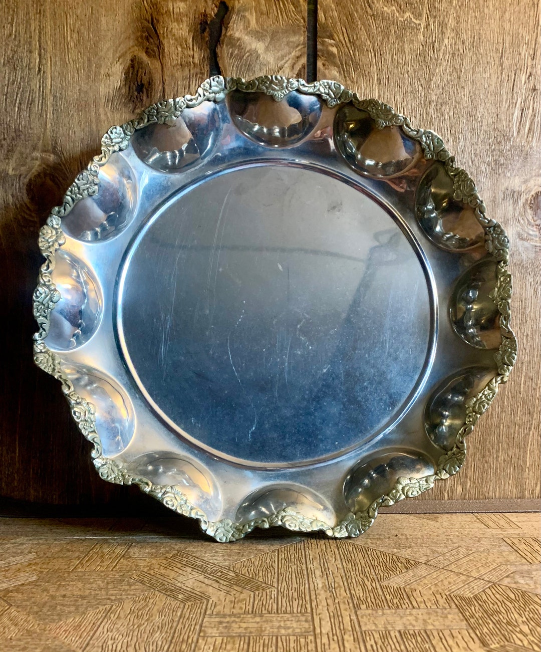 アンティークサービングプラッター - Etsy 日本