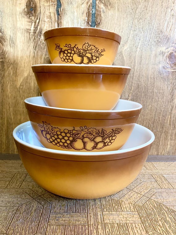 ヴィンテージ パイレックス「オールドオーチャード」ミキシングボウル