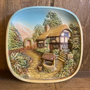 Vintage Chalkware Wall Art