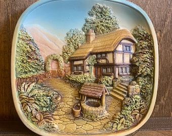 Vintage Chalkware Wall Art