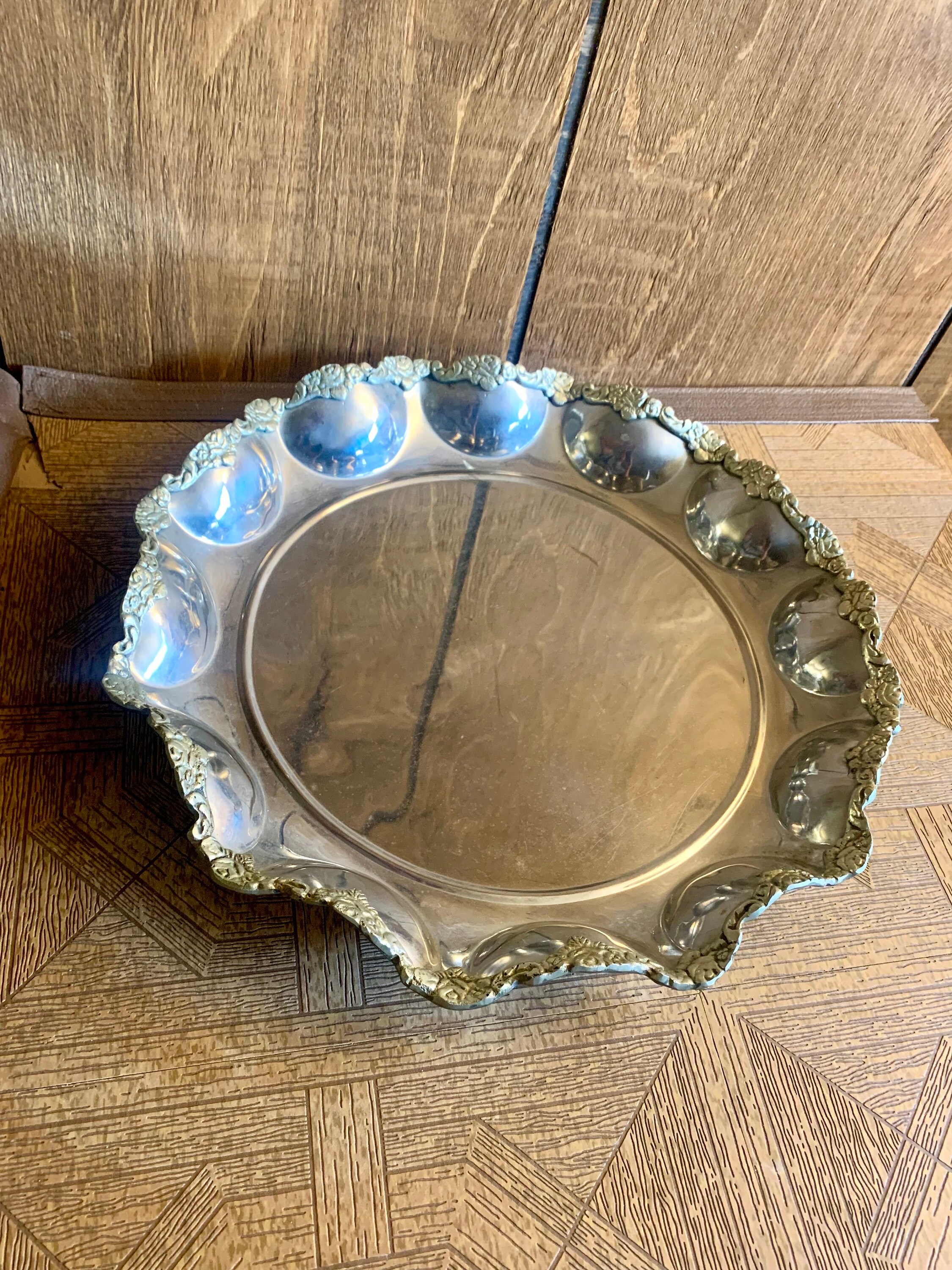 アンティークサービングプラッター - Etsy 日本