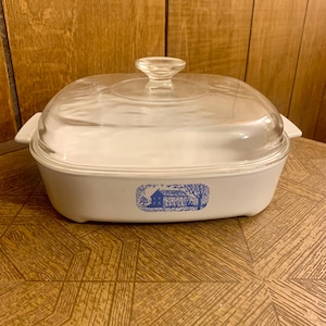 Vintage Corningware mikrovågsugn Browning gryta stekpanna