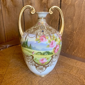 Antique 10.5 inch Nippon Vase