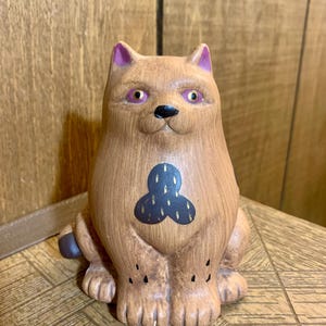 Vintage Pottery Cat Figurine