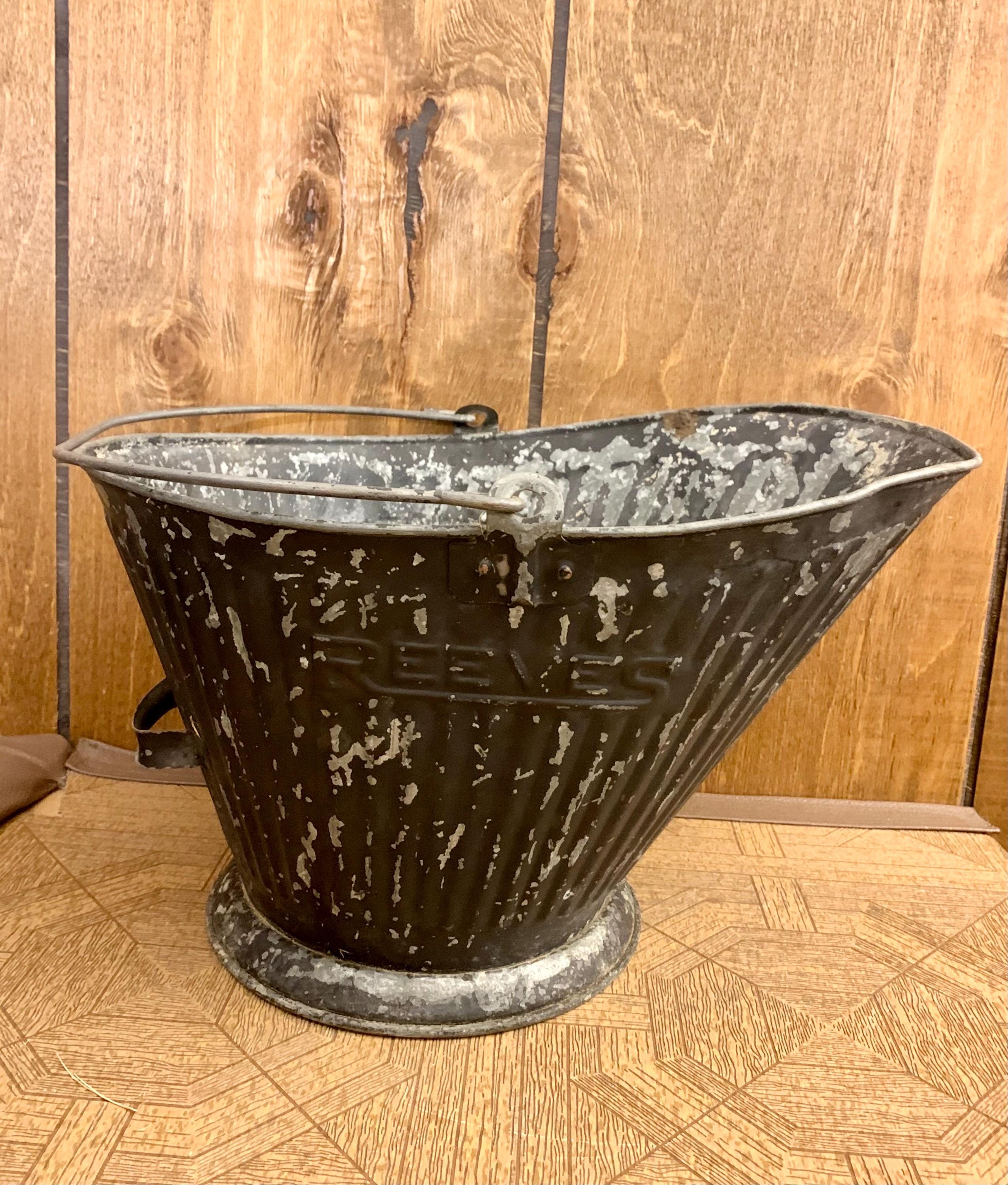 Vintage Reeves Coal Ash Bucket - Etsy