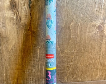 1990-talets Rubbermaid-kontaktpapper - örtmönster - oöppnad