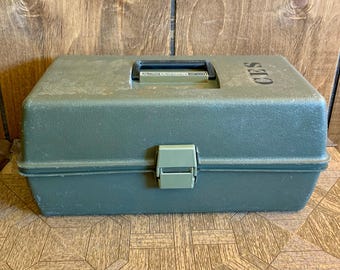 bert's tackle box Vintage Red Metal Bert Tacklebox My Buddy