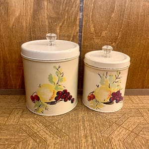 1940’s Metal Kitchen Canister Set