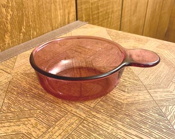 Tigelas vintage Corningware Grab-it para micro-ondas - Cranberry