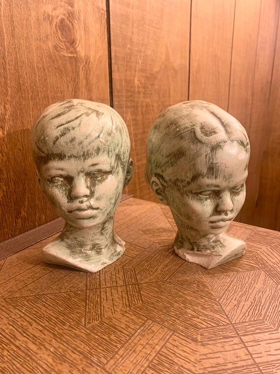 Vintage Chalkware Busts - Etsy Israel display picture 3