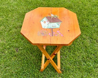 Vintage Wooden Folding Plant Stand